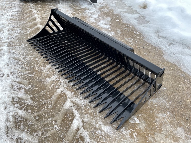 #2358-•-wolverine-mini-skid-steer-skeleton-bucket-image-1