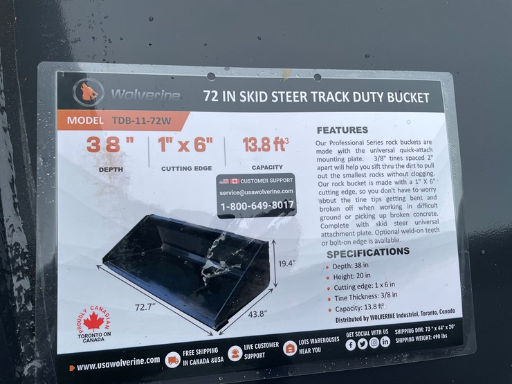 #2342-•-wolverine-universal-mount-track-duty-bucket-image-9