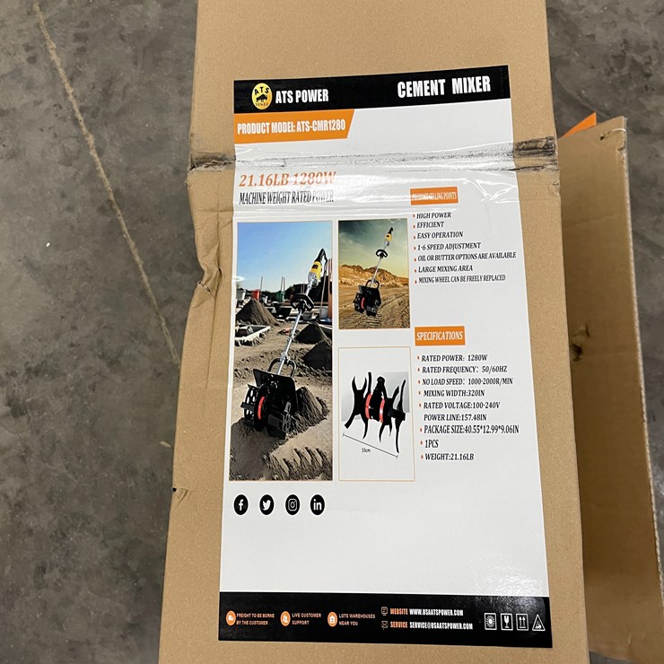 #2321 • ATS Power Cement Mixer