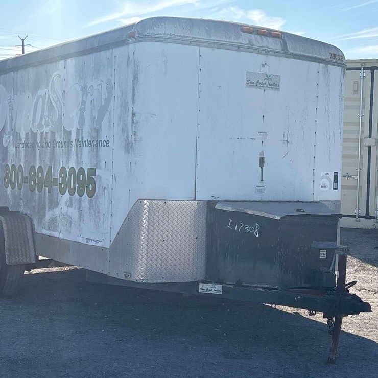 2012 Sun Coast Trailers 712ESB5 S/A Enclosed Trailer