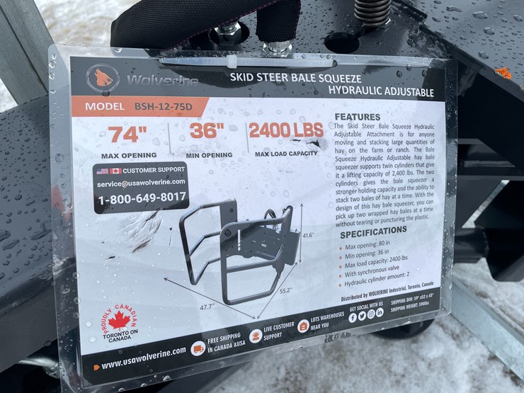#2367-•-wolverine-hydraulic-bale-squeeze-attachment-image-9