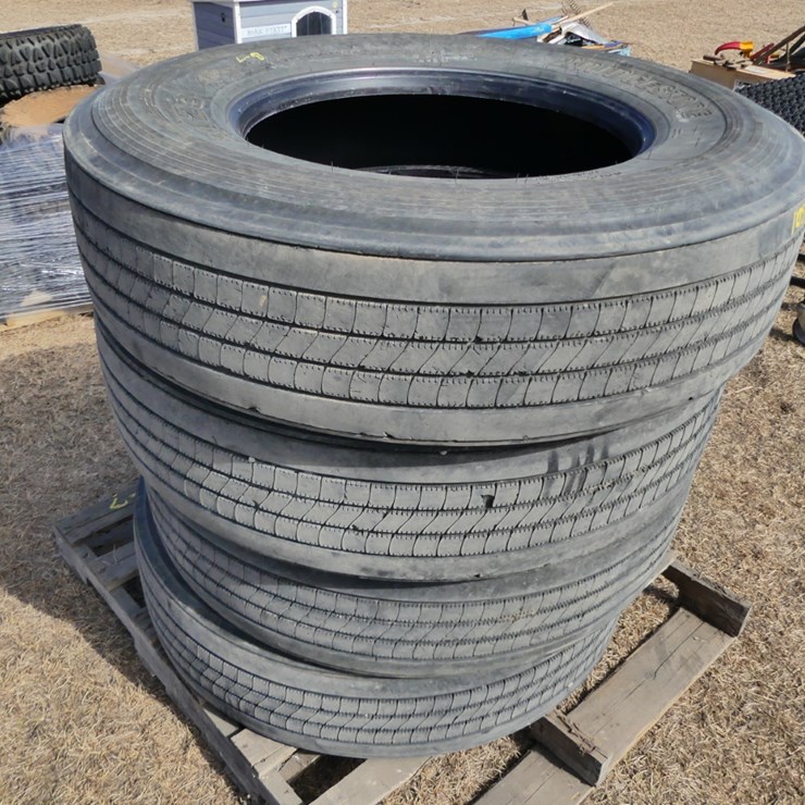 Four Bridgestone Semi Tires