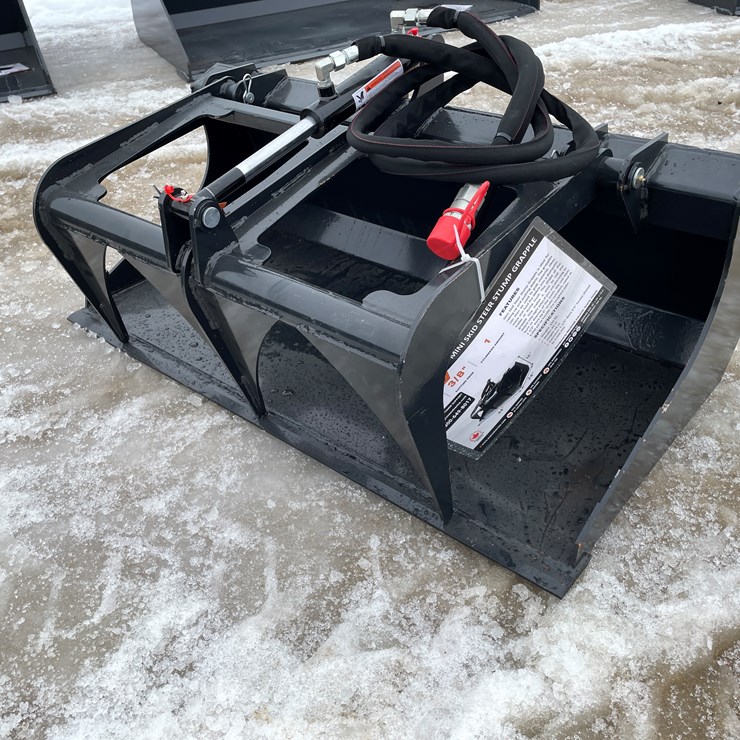 #2347 • Wolverine Mini Skid Steer Stump Grapple
