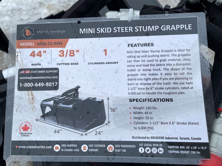 #2346-•-wolverine-mini-skid-steer-stump-grapple-image-9