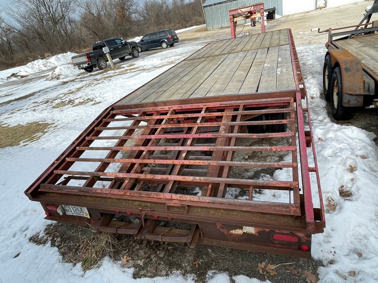 #4003-•-1997-high-view-mfg-25'-5th-wheel-flatbed-trailer-(wi-title-in-delay)-image-5