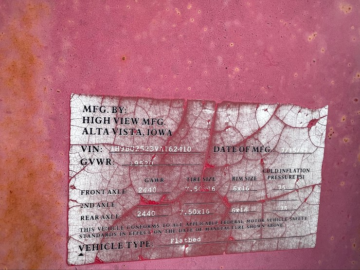 #4003-•-1997-high-view-mfg-25'-5th-wheel-flatbed-trailer-(wi-title-in-delay)-image-28