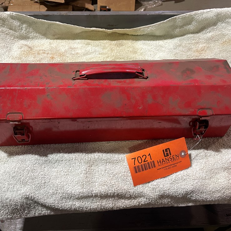 #7021 • Metal Toolbox with Tools