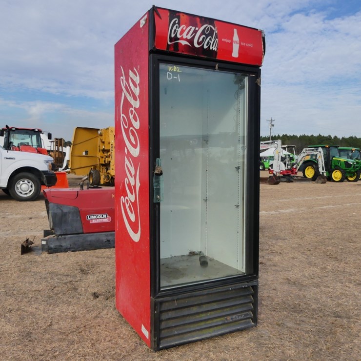 Coca Cola Single Door Cooler w/ Shelves