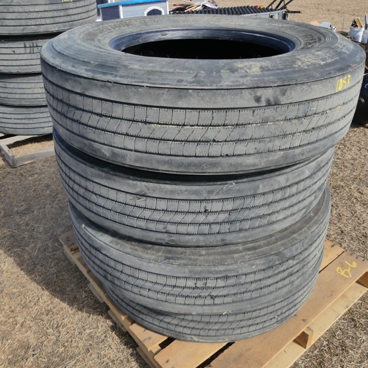 Four Bridgestone Semi Tires