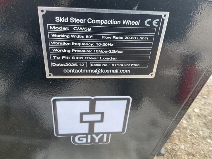 giyi-cw59-skid-steer-compaction-wheel,-59"-width,-1,543-lbs,-serial-kty5l2612105-image-4