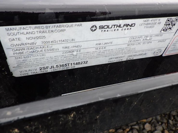 2026-southland-lbat7-20-btsir-t/a-flatbed-trailer-image-17