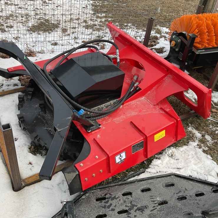 GIYI GY-X-DM43 Skid Steer Disc Mulcher, 43" Working Width, 54 Blades