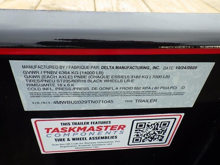 2026-delta-20'-t/a-equipment-trailer-image-15