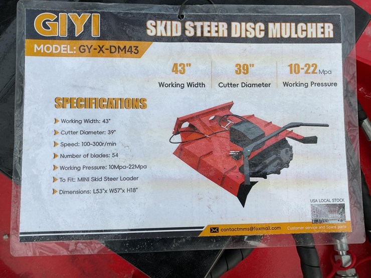 giyi-gy-x-dm43-skid-steer-disc-mulcher,-43"-width,-39"-cutter-diameter-image-6