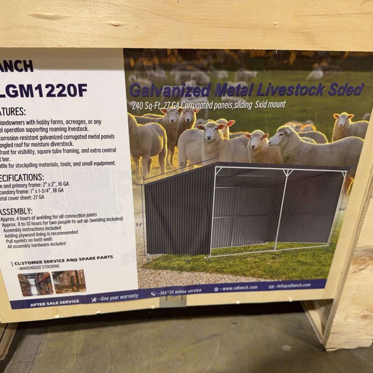 SDLANCH 12’x20’ Livestock Shed