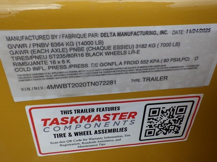 2026-delta-7'x20'-t/a-tilt-deck-trailer-image-20