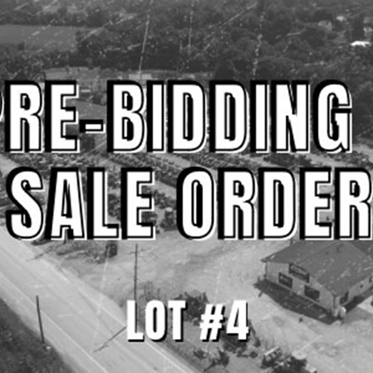 PRE-BIDDING & SALE ORDER