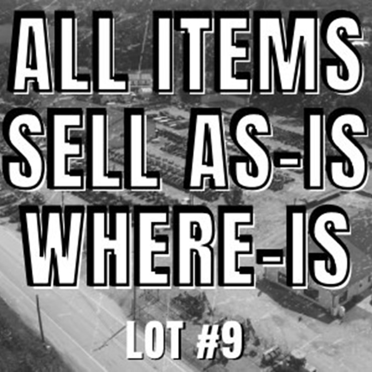 ALL ITEMS SELL AS-IS WHERE-IS