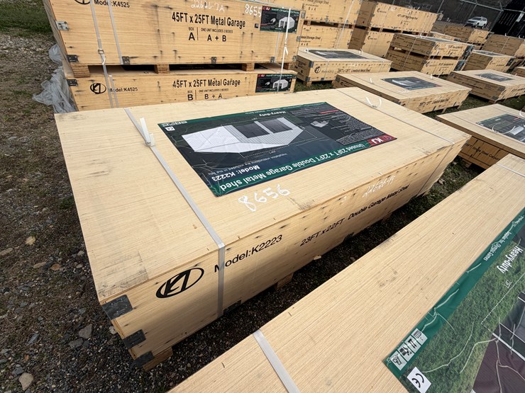 #8656-•-2025-unused-23ftx22ft-double-garage-metal-shed-image-8