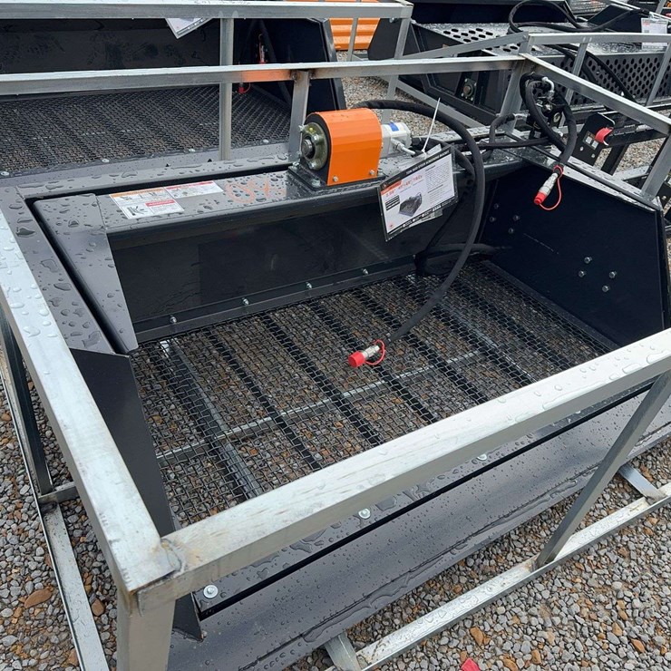 Unused Skid Steer Screening Bucket Attachment