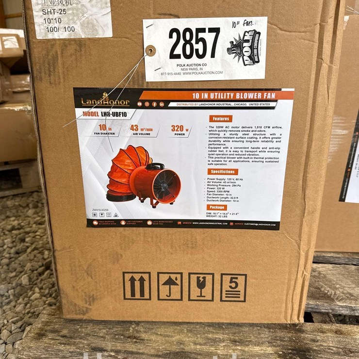 2857 -  10" UTILITY BLOWER FAN