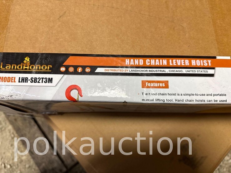 2855---2-ton-lift-w/-hand-chain-lever-hoist-image-2