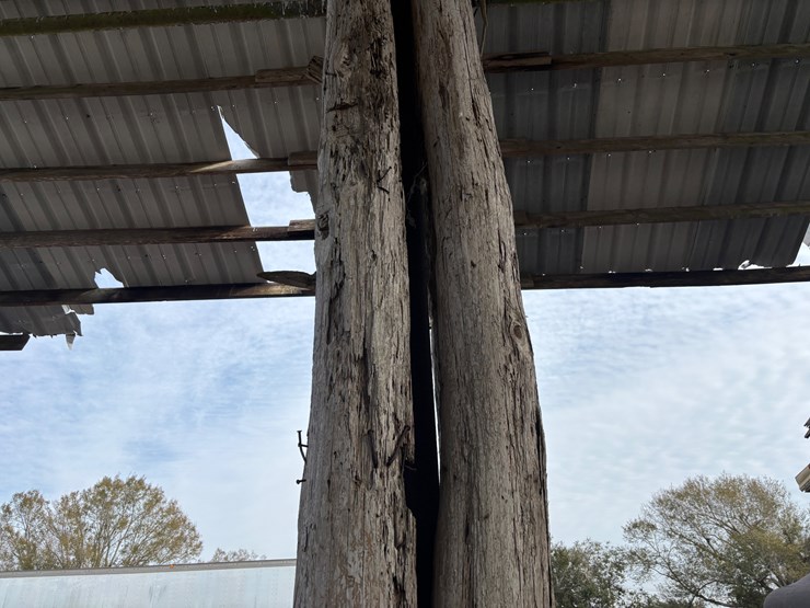 #382-•-lot-of-4-15+-ft-antique-reclaimed-cypress-beams-image-6