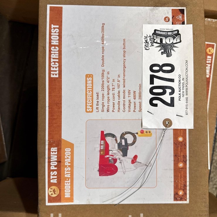 2978 - ELECTRIC HOIST