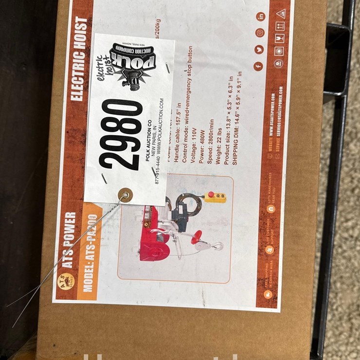 2980 - ELECTRIC HOIST