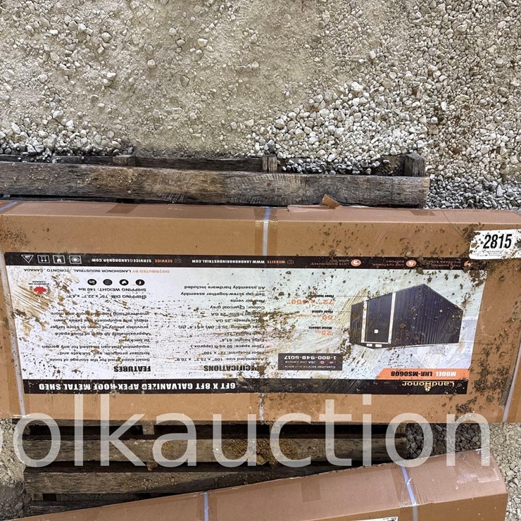 2815 -  6' x 8' GALVANIZED APEX ROOF METAL SHED