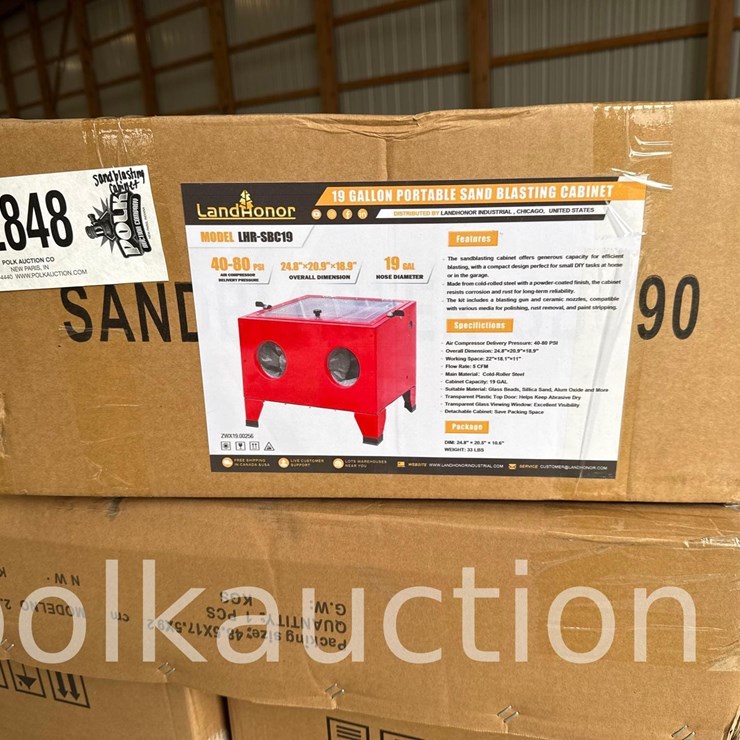 2848 - 19 GAL. PORTABLE SANDBLASTING CABINET