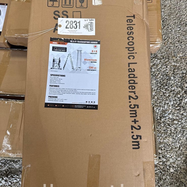 2831 - TELESCOPING LADDER - 16.5'