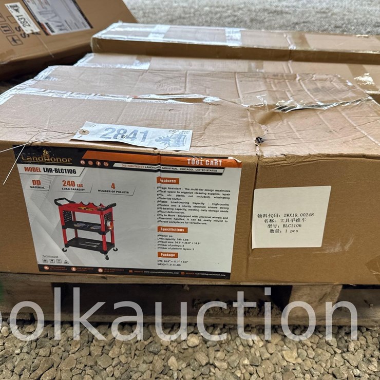 2841 - 240# CAPACITY TOOL CART
