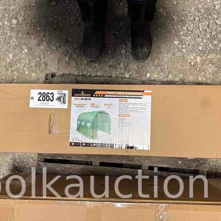 2863 - 12' x 7' x 7' WALK IN GREEN HOUSE