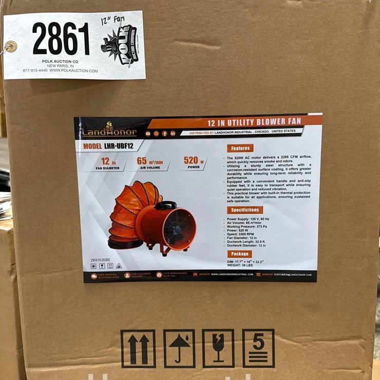 2861 - 12" UTILITY BLOWER FAN