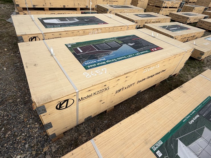 #8657-•-2025-unused-23ftx22ft-double-garage-metal-shed-image-3