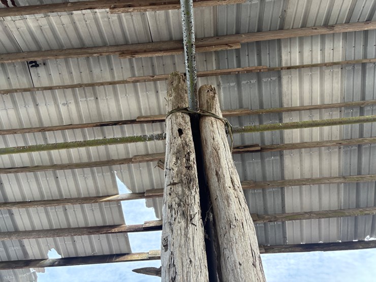 #382-•-lot-of-4-15+-ft-antique-reclaimed-cypress-beams-image-5