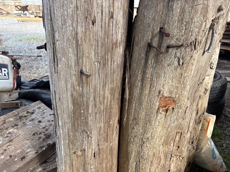 #382-•-lot-of-4-15+-ft-antique-reclaimed-cypress-beams-image-11