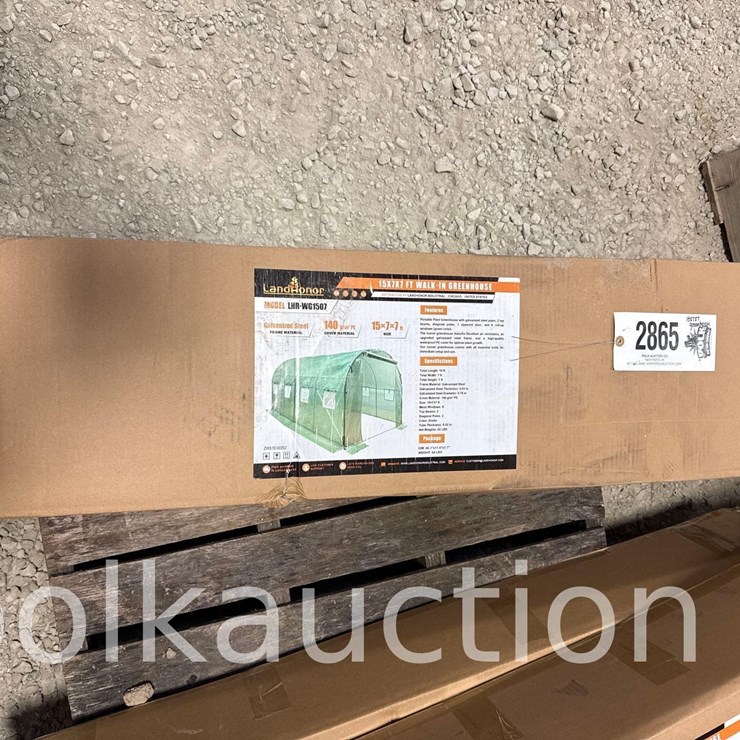2865 - 15' x 7' x 7' WALK IN GREEN HOUSE