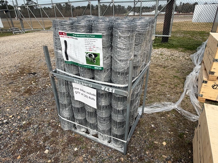 #8651-•-2025-unused-hot-dip-galvanized-field-fence-image-1