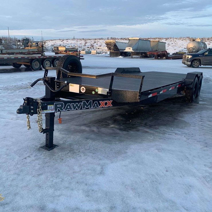 2026 RAWMAXX ECX24BP16K T/A 24ft Ball Hitch Equipment Trailer