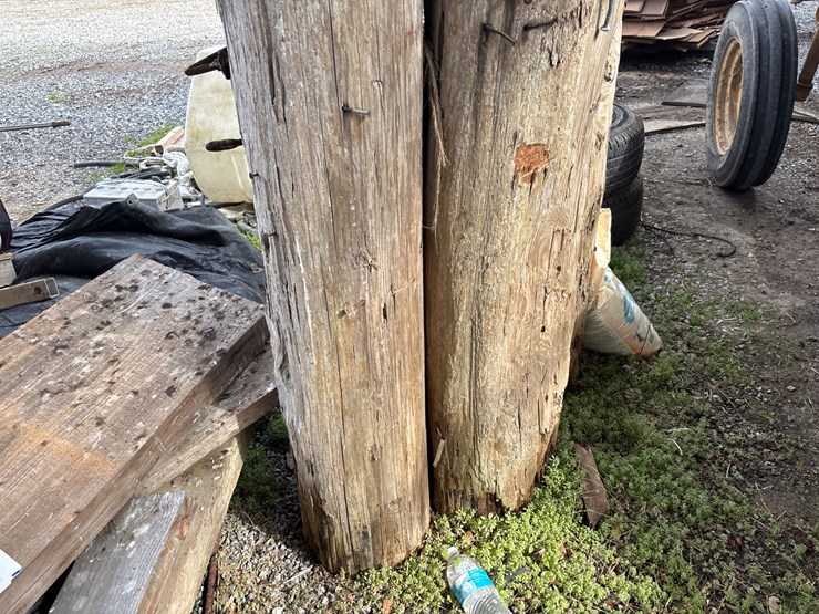 #382-•-lot-of-4-15+-ft-antique-reclaimed-cypress-beams-image-7