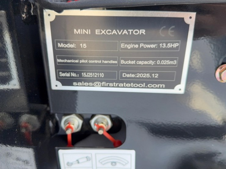 new-unused-2025-miva-15-mini-excavator,-13.5hp-gas-engine,-pilot-controls,-sn#---1522512110-image-5