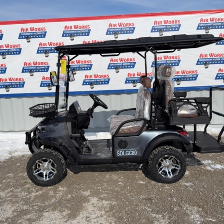 New Unused SDLANCH Golf Cart Model SDLGC80, 60 Volt, Full LED Lighting System, Reverse Camera,