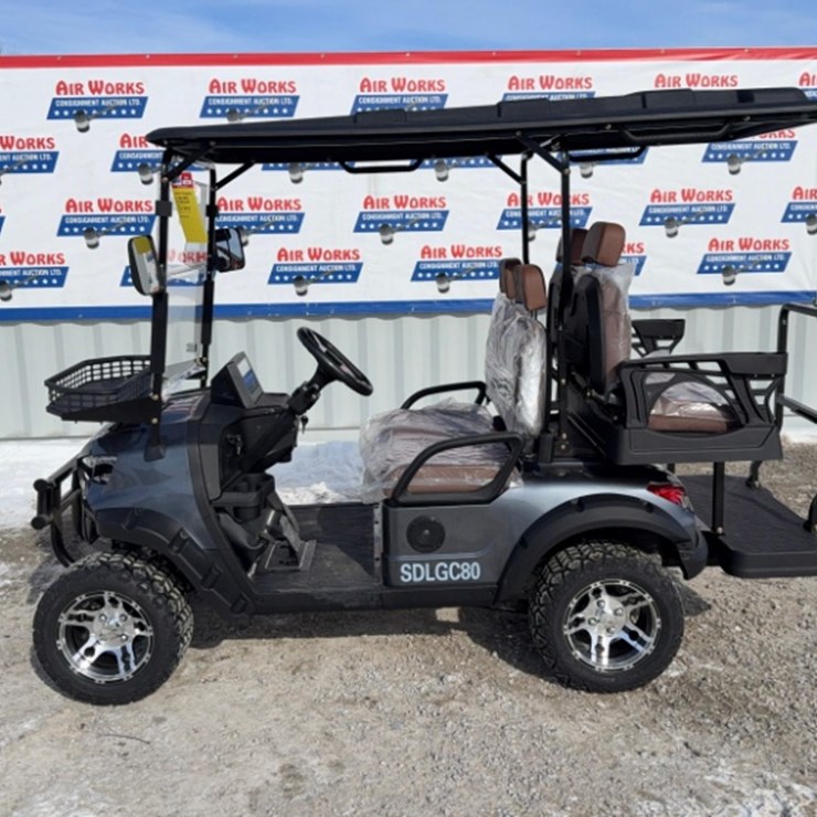 New Unused SDLANCH Golf Cart Model SDLGC80, 60 Volt, Full LED Lighting System, Reverse Camera,