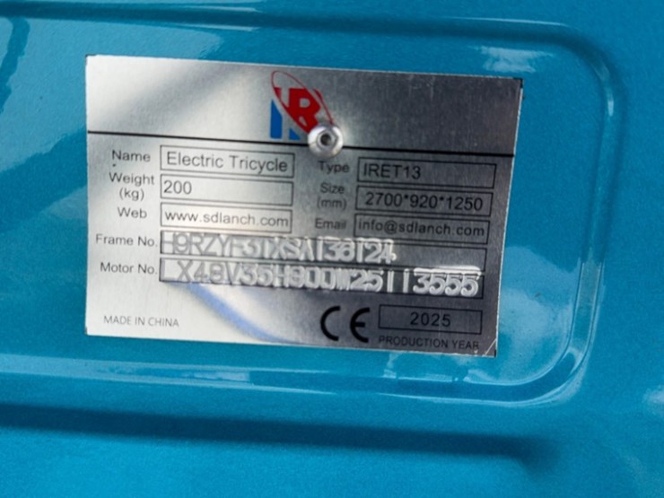 unused-ir-model-iret13-electric-vehicle-with-dump-bed,-60-volt-20a-batteries,-image-5