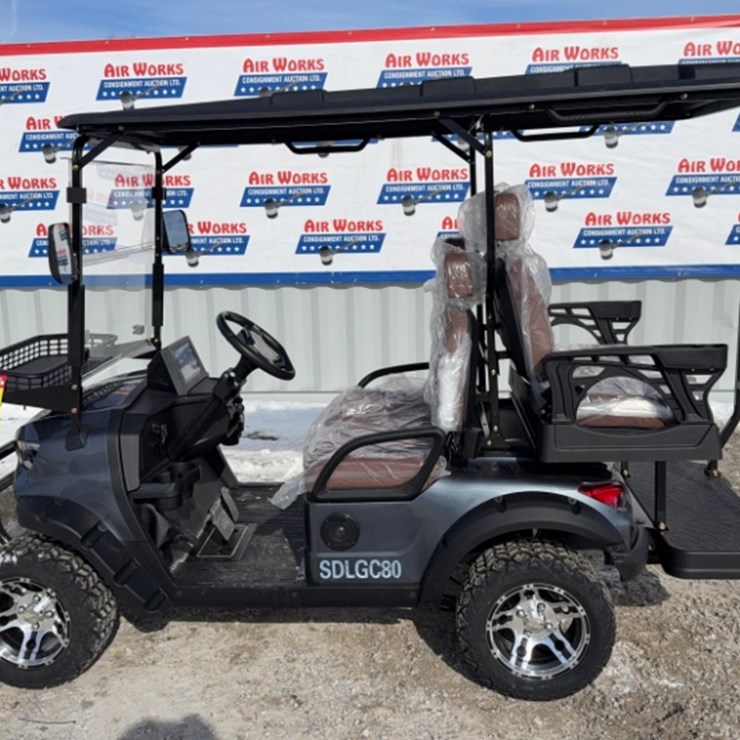 New Unused SDLANCH Golf Cart Model SDLGC80, 60 Volt, Full LED Lighting System, Reverse Camera,