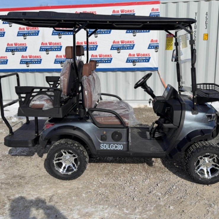 New Unused SDLANCH Golf Cart Model SDLGC80, 60 Volt, Full LED Lighting System, Reverse Camera,