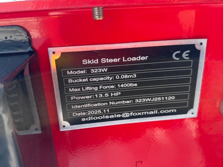 unused-2025-mms-model-323w-mini-skid-steer-13.5hp-gas-engine,-aux.-hyd,-gp-bucket,-sn#-323wj251120-image-12