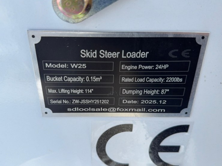 new-unused-2025-sdlool-w25-mini-skid-steer,-24hp-gas-engine,-35"-gp-bucket,-sn#-zw-jsshy251202-image-11